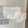 Pantaletas de Seda de Hielo Transpirables Ultra Delgadas de Verano para Mujer, Tiro Largo, Cintura Media, Bragas para Chicas Jóvenes Estudiantes