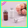Botella de aluminio blanco transparente, botella de 40 ml para aceite esencial, botella para loción, botella de 40 ml para cebo, botella de recarga para champú, botella para desmaquillante