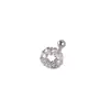 Aço Titânio Fofo Mini Borboleta Lua Coração Piercing Brincos Rosqueados Elegantes Brincos de Osso da Orelha Piercing Corporal
