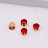 Accesorios para lazo garra de circonita sintética garra sencilla con taladro de palo de remolque accesorios para el cabello diy material para accesorios para el cabello