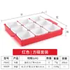 Prato Jiugongge Criativo Conjunto de Pratos de Melamina para Uso Comercial, Panela Quente, Churrasco, Prato para Acompanhamento, Lanche, Bandeja Dividida