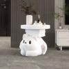 Decoración de piso de oso crema, decoración de mesa de té, alcancía grande para ahorrar, solo puede entrar en el sofá de la sala de estar