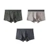 Atacado de cuecas masculinas de algodão estampadas Huajielong, cintura média simples, tamanho grande, cuecas masculinas respiráveis, disponíveis para dropshipping