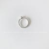 Anillo de plata de ley S925 con diseño de nicho europeo y americano, anillo geométrico irregular tridimensional, personalizado para mujer