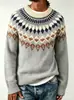 Deseo suéter de punto de moda con cuello redondo, bloques de color, corte holgado, estilo nuevo europeo y americano de Amazon, superventas para mujer