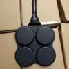 Sartén Múltiple Antiadherente de Aluminio de Cuatro Agujeros para Uso Doméstico y Comercial, Mini Sartén para Hamburguesas, Desayuno, Tortillas, Venta al por Mayor