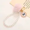 Suministros del Fabricante y Venta de Llavero con Lazo Estilo Ins con Perlas de Imitación y Cuentas Accesorios DIY Colgante para Bolso Abalorios Hechos a Mano