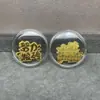 Pegatina de Teléfono de Oro Puro 999 Oro 2mg Princesa Por Favor Hazte Rico Rápido Lámina de Oro Atrae Dinero Pequeño Regalo Promocional Venta al por Mayor desde el Fabricante