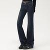Jeans Estrechos Rectos Azul Oscuro de Comercio Transfronterizo para Mujer Nueva Moda Primavera y Verano Holgados Adelgazantes con Caída Versátiles Anchos