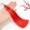 Flor de Loto Doble Espiga Borla Colgante Espiga Manualidades DIY Accesorios Material Nudo Chino Borla Accesorios Colgante Antiguo