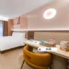 La Última Versión de Muebles para Hotel Naranja, Juego Completo para Habitaciones Estándar, Cabeceros de Hotel, Bases de Cama de Hotel y Barras Especializadas para Colgar Ropa de Cama para Casas de Huéspedes