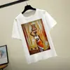 En stock suministro transfronterizo camiseta de manga corta para niñas africanas top de moda para mujer