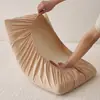 2026 Nuevo Modelo Funda de Almohada a Prueba de Suciedad y Anti-Grasa, Funda de Almohada Lisa Acolchada Acolchada de Algodón Puro 48cmx74cm