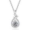 Comercio Exterior Transfronterizo Colgante de Plata de Ley S925 Rosa Full Diamond Amazon Doce Piedras de Nacimiento Collar Simple Versátil de Lujo Ligero