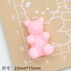 Grande Cor Transparente Urso Criativo Novo diy Creme Cola Material Bolsa Telefone Caso Headwear Hairpin Resina Acessórios