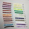 Várias cores de pedra natural superfície lisa 4mm Vermelho Amarelo Azul Verde Laranja roxo chá branco em pó Preto com cor do arco-íris