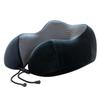 Almohada Cervical en Forma de U de Espuma Viscoelástica con Soporte para el Cuello para Viajes en Avión Almohada para la Cabeza para Siestas con Rebote Lento Se Puede Imprimir con Logo