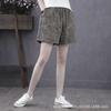 Shorts de verano para mujer nuevos shorts de algodón y lino para mujer ropa exterior talla grande holgados cintura alta pantalones casuales coreanos pantalones de pierna ancha verano para mujer