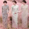 Princesa Jin otoño e invierno Nuevo estilo retro de la República de China compuesto de piel de visón socialité temperamento suave estilo chino cheongsam