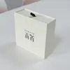 Set de joyero de lujo tipo cajón, forrado con papel texturizado color crema, para guardar pulseras y aretes, caja de regalo