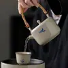 Xícara de Chá de Cerâmica Orquídea Pintada à Mão Xícara de Chá Chinesa Xícara Master para Casa Xícara Única Conjunto de Chá Kung Fu Xícara de Chá com Pé Alto