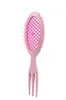 Peine de Gradiente Hueco Transfronterizo, Peine Ovalado para Alisar el Cabello Lacado, Peine Ovalado para Peinar el Cabello Esponjoso, Peine Oscilante