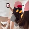 Gorra de Béisbol Linda de Mickey Pipi para Hombres y Mujeres 2025 Nueva Primavera y Verano Versátil Linda Cara de Dibujos Animados Mostrando Pato Gorra