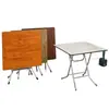 Mesa de Comedor Plegable Cuadrada para Puesto de Alquiler Uso Doméstico Mesa de Comedor Mesa de Mahjong Mesa Cuadrada para el Hogar Mesa Plegable Simple
