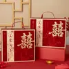 Nova caixa de doces para casamento, caixa de presente de doces para casamento, lembrancinha portátil para convidados de noivado, caixa de embalagem de lembrancinha para madrinhas