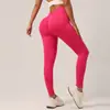 Pantalones de Yoga Europeos y Americanos sin Costuras de Cintura en V para Mujer, de Cintura Alta, Levanta Glúteos, de Secado Rápido, Ajustados, Pantalones Deportivos, Pantalones de Fitness con Forma de Glúteo de Durazno, Pantalones Largos