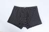 Cueca leopardo boxer calças respiráveis malha fundo virilha cintura cueca masculina juvenil confortável cueca boxer listrada atacado