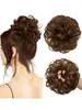Diadema Elástica para el Cabello Estilo Europeo y Americano Anillo para Cabello Rizado Postizo Invisible Hacedor de Moños Esponjosos Postizo para Moño