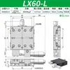Plataforma Móvel Unidimensional Eixo X Ajuste Fino Manual Trabalho Óptico Deslizador de Tradução Cruzada Lx40/60/80/90