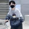 Moletom Infantil Outono 2025 Novo Camiseta Básica Infantil de Manga Comprida Estilo Coreano Moderno Estudante Gola Redonda Top