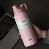 Tyeso Termo para Deportes al Aire Libre de Gran Capacidad Esmerilado Botella de Agua Portátil 1500ml para Hombres y Mujeres Aislamiento Térmico Botella de Agua Fría