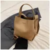 Bolso de Mano con Patrón Lichi para Mujer 2024 Nueva Moda Corea del Sur Nicho Bolso Balde Combinable Bolso de Hombro Cruzado Ins