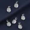 Colgante pequeño de Buda de plata de ley 925 retro desgastado doble cara bebé Buda pequeños accesorios DIY hechos a mano accesorios de material con cuentas
