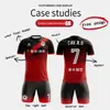 Camisetas de Fútbol para Hombre Transfronterizas Hechas a Medida Sublimación Impresión de Cuerpo Completo Transpirables de Secado Rápido Conjunto de Camisetas de Fútbol Venta al por Mayor