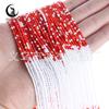 2mm Porcelana tallada Vidrio degradado Cuentas sueltas Accesorios DIY Cuentas de cristal transparente Cuentas Estilo chino Cuentas de colores