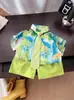 Traje de Verano para Bebé Ropa de Verano para Niños 2025 Nuevo Estilo Preppy para Niños Ropa de Verano de Manga Corta para Niños Moderna