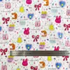 Tela de Algodón Popelina Estampado Digital de 40 Hilos Empalmada con Tela de Algodón Puro Algodón Lavado para Ropa de Casa y Pijamas de Bebé y Niños