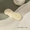 Grampo de cabelo com pérola artificial franja cabelo solto presilha bb clip grampo de uma palavra viral 2025 novo grampo adorno de cabeça
