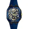 Reloj Impermeable para Hombre Chaxigo con Correa de Silicona, Reloj de Cuarzo de Moda Versátil de Nicho para Negocios con un Diseño Elegante