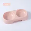 Doble comedero para mascotas, anti-derrames, bebedero integrado, especialmente diseñado para perros pequeños, suministros completos de cuencos para mascotas para gatos, comedero para perros fácil de limpiar