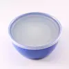 Conjunto Redondo de Plástico com 4 Peças de Potes para Conservar Alimentos Frescos, Saladeiras com Tampas, Conjunto de Caixas para Armazenamento de Frutas na Geladeira, Caixa Organizadora para Marmita