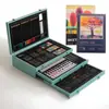 Venta Caliente Set de Pinceles para Pintura Artística Infantil, Crayones, Pintura al Óleo, Set de Pinceles para Niños Pequeños, Caja de Regalo de Lápices de Colores de Madera de Doble Capa