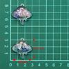 Acessórios de Resina DIY Pingente Charm Pingente Peixe Diabo Luminoso Acessórios de Colar para Bagagem 7 Cores 29X31Mm