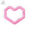 Hebilla de Resorte de Corazón de Píxel de Aleación Anillo Abierto Llavero con Forma Especial Hebilla para Joyería DIY Accesorios de Ferretería para Ropa y Equipaje