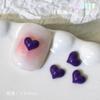 Color sólido amor joyería para uñas decoración de uñas de resina plana accesorios en forma de corazón accesorios joyería pequeña paquete completo al por mayor