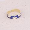 Anillo de Corazón de Cobre Nuevo Transfronterizo Europeo y Americano con Micropavé de Zirconia para Mujer Juego de Anillos de Ojo de Aceite Personalizado R080